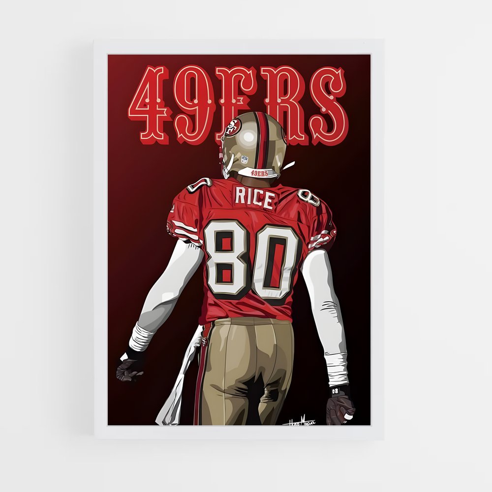 Poster Jerry rice (vue 3)